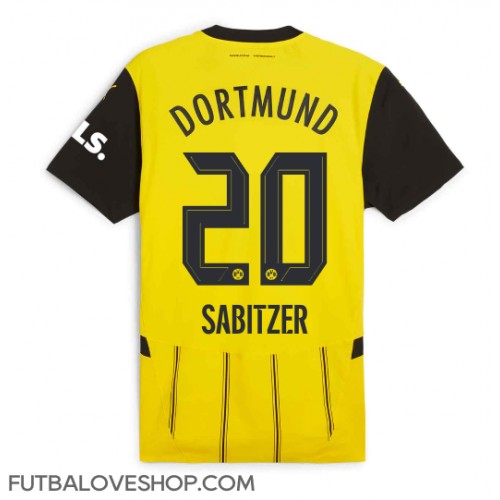 Dres Borussia Dortmund Marcel Sabitzer #20 Domáci 2024-25 Krátky Rukáv